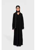 Ophelia Women’s Pleated Dress – Elegant Black Maxi Dress with Flowy Fabric for Casual & Occasion Wear